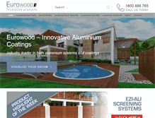 Tablet Screenshot of eurowood.com.au
